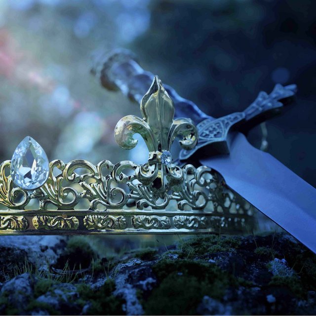 Crown and sword